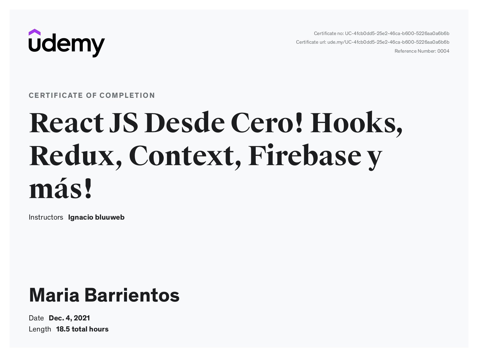 React JS desde 0!, Hooks, Redux, Context, Firebase y más!